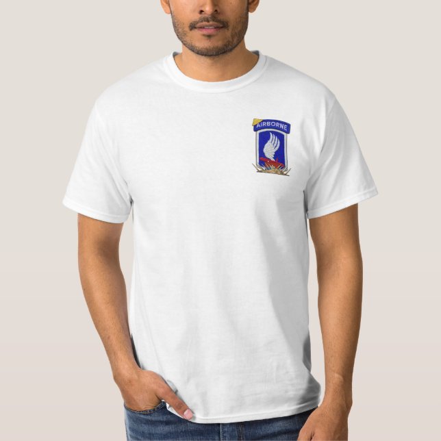 173rd ABN Airborne Brigade Nam Veterans Patch T-Shirt (Front)