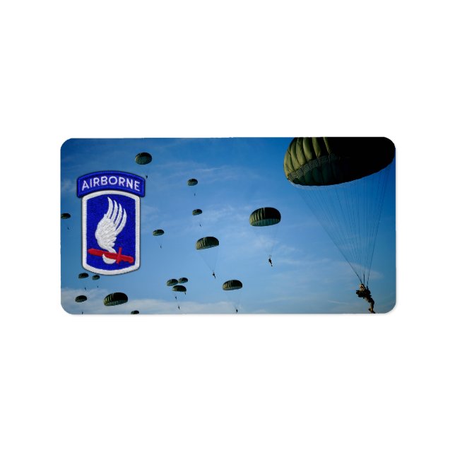 173rd ABN BDE Airborne Brigade Sky Soldiers Vets Label (Front)