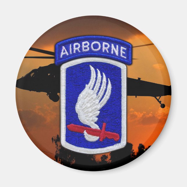 173rd ABN BDE Airborne Brigade Sky Soldiers Vets Magnet (Front)