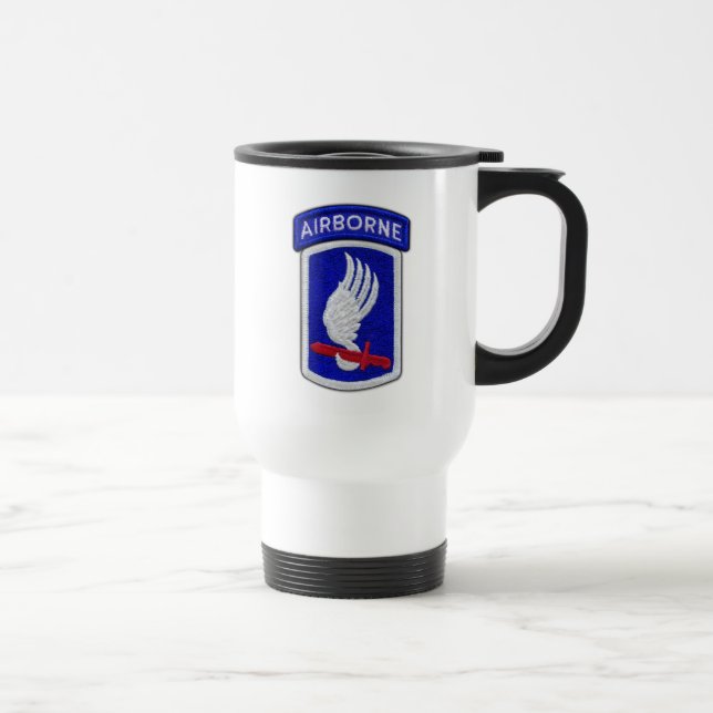173rd ABN BDE Airborne Brigade Sky Soldiers Vets Travel Mug (Right)