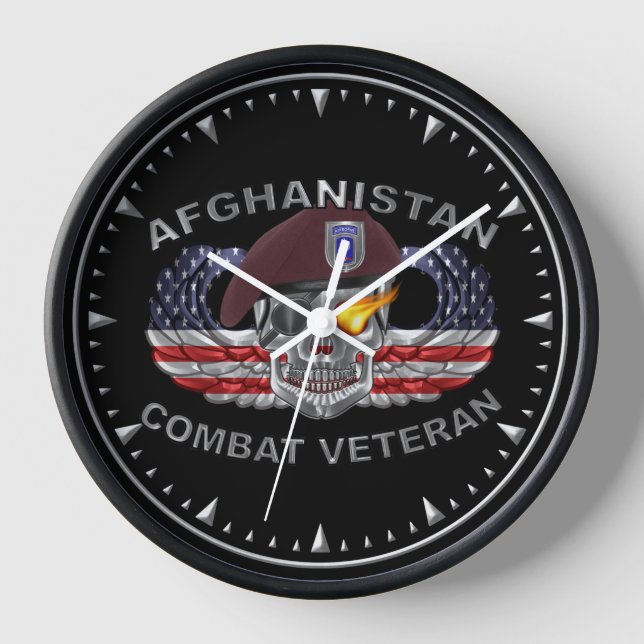 173rd Airborne Brigade Afghanistan Veteran Clock (Front)
