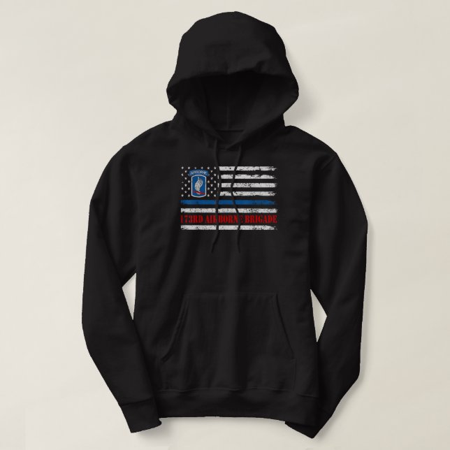 173rd Airborne Brigade American Flag Shirt Veteran (Design Front)