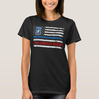 173rd Airborne Brigade American Flag Shirt Veteran
