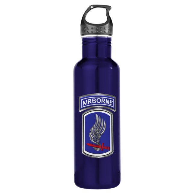 173rd Airborne Brigade Combat Team   710 Ml Water Bottle (Front)