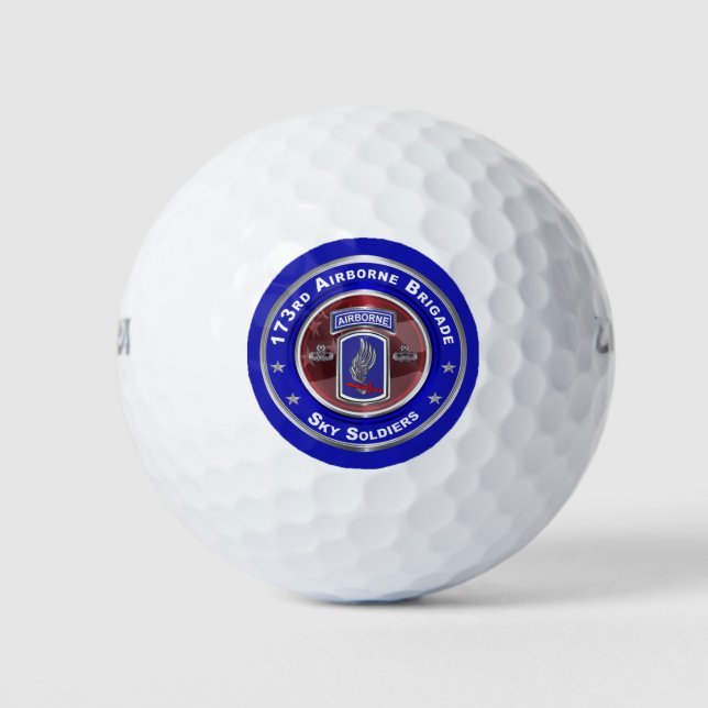 173rd Airborne Brigade Combat Team Golf Balls (Front)