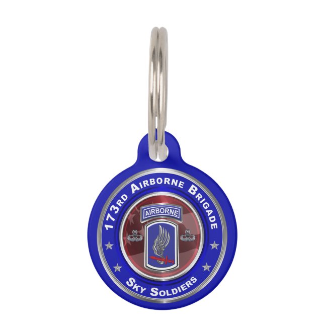173rd Airborne Brigade Combat Team Pet Tag (Front)