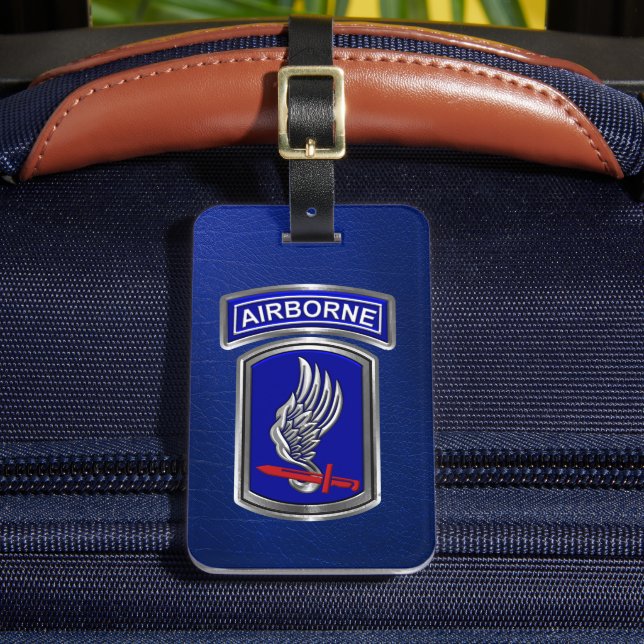 173rd Airborne Brigade   Luggage Tag (Front Insitu 2)