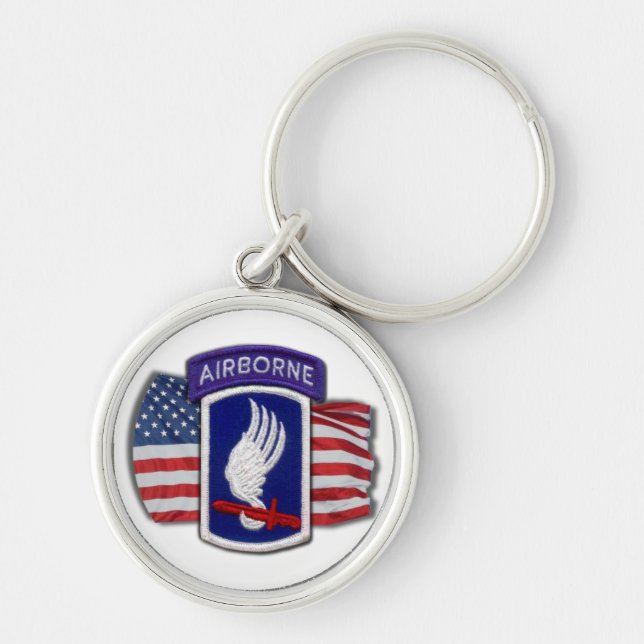 173rd airborne Brigade patch veterans Keychain (Front)