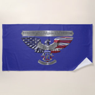 173rd Airborne Brigade Veteran Beach Towel