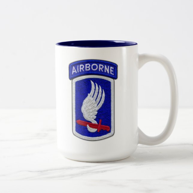 173rd Airborne Brigade Veterans Patch Two-Tone Coffee Mug (Right)