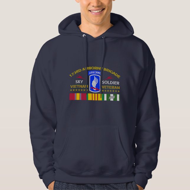 173rd Airborne Brigade Vietnam Veteran Shirt Sky S (Front)