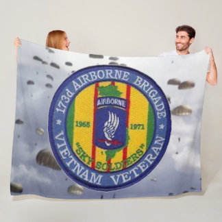173rd AIRBORNE PARACHUTE REGIMENT Fleece Blanket