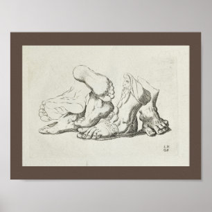 1747 Artistic Anatomy Foot Art Print