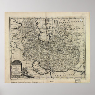 1747 New and Accurate Map of Persia Emanuel Bowen Poster