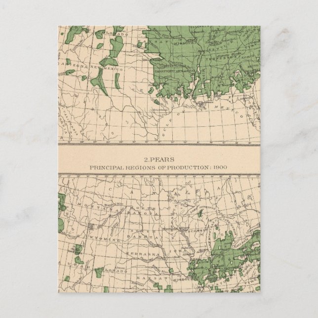 174 Apples, pears, principal regions Postcard (Front)