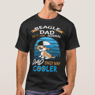174 Dad Beagle Dad Cooler T-Shirt