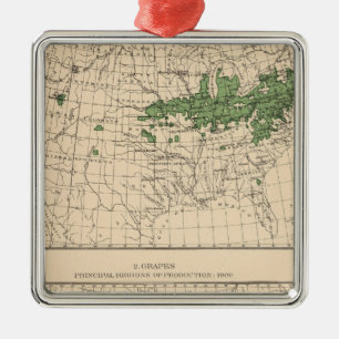 175 Cherries, grapes, principal regions Metal Tree Decoration