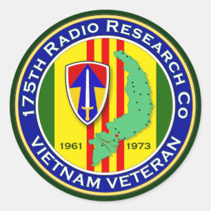 175th RRC 2 - ASA Vietnam Classic Round Sticker