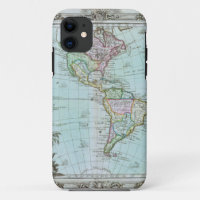1764 Map of the Americas by Louis Brion de la Tour