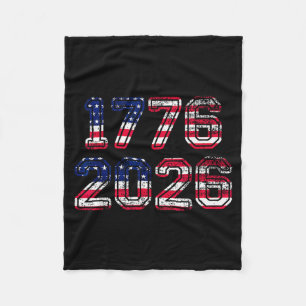 1776-2026 250th Birthday American Flag Eagle Shirt Fleece Blanket