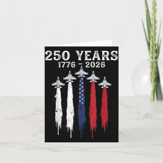 1776-2026 250th Birthday USA 250 Years Anniversary Card