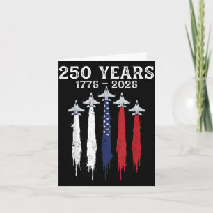 1776-2026 250th Birthday USA 250 Years Anniversary Card