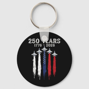 1776-2026 250th Birthday USA 250 Years Anniversary Key Ring