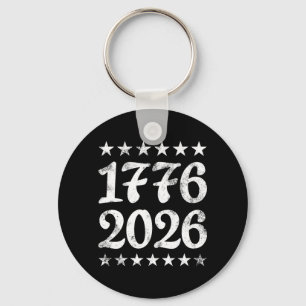 1776 2026 Patriotic Aamerica Usa Vintage Pride 4th Key Ring