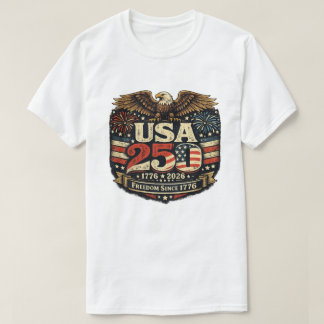 1776-2026 USA 250th Anniversary 4th of July T-Shirt