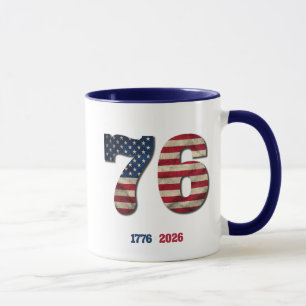 1776-2026 USA 250th Anniversary Patriotic Design Mug
