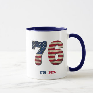 1776-2026 USA 250th Anniversary Patriotic Design Mug