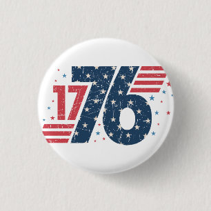 1776 3 CM ROUND BADGE
