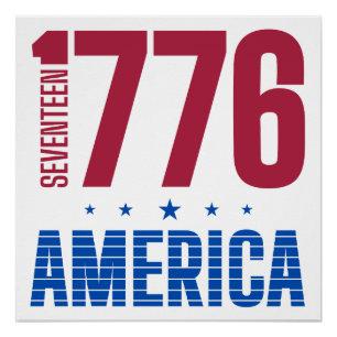 1776 America 250 years historical freedom Poster