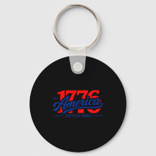 1776 america 250 years young key ring
