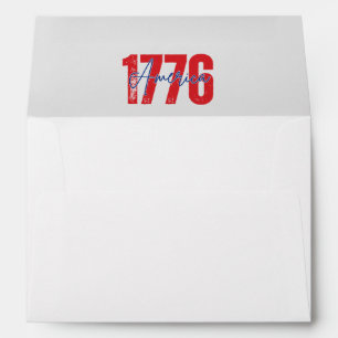 '1776 America' 250th Anniversary 4th of July Envelope