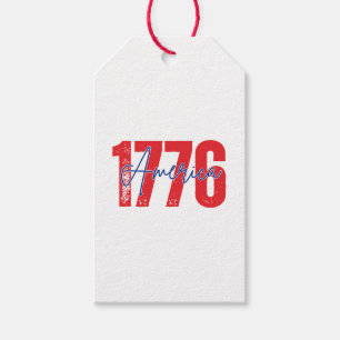 '1776 America' 250th Anniversary 4th of July  Gift Tags