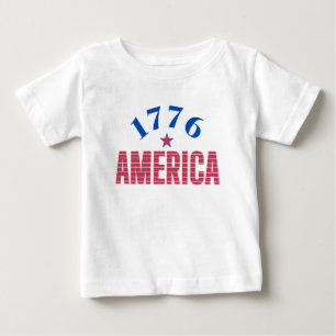 1776 AMERICA year of freedom Baby T-Shirt