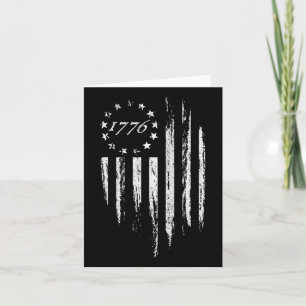 1776 American Flag Betsy Ross 13 Stars Usa 4th Of Card