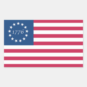 1776 American Flag Sticker