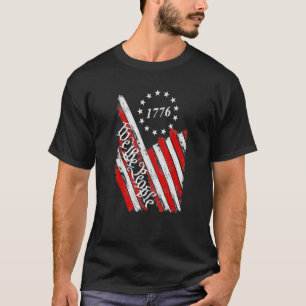 1776 American Flag We The People 4th Of July Retro T-Shirt