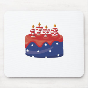 1776 Birthday Cake Mouse Mat