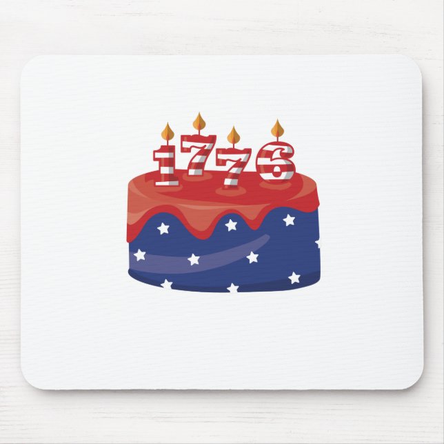 1776 Birthday Cake Mouse Mat (Front)