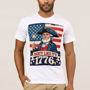 1776 Dad Party T-Shirt Print