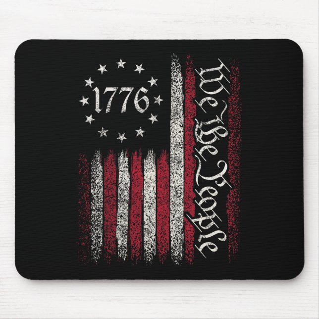 1776 Flag Constitution Independence Day American P Mouse Mat (Front)