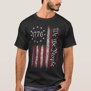 1776 Flag Constitution Independence Day American P T-Shirt