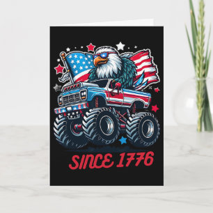 1776 July 4th Ld Eagle Usa Flag 250 Anniversary Pa Card