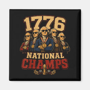 1776 National Champs Founding Fathers 250 Magnet