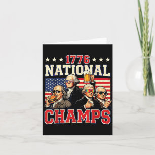 1776 National Champs Funny Patriotic America Card