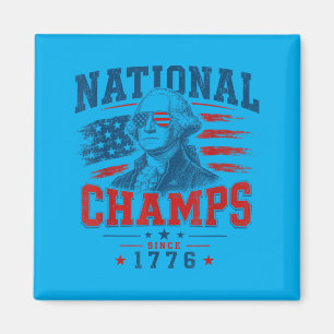 1776 National Champs Vintage Patriotic Aamerica Magnet
