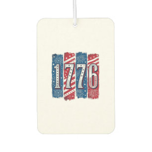 1776 Patriotic Fireworks Vintage Vector Design_1 Car Air Freshener